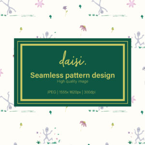 Aliens and flowers | Pattern 07