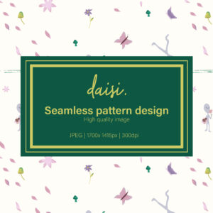 Aliens and flowers | Pattern 09